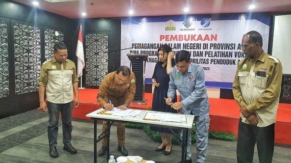 MoU dengan Disnakermobduk Aceh, PT Harum Jaya Siap Terima Pekerja Magang