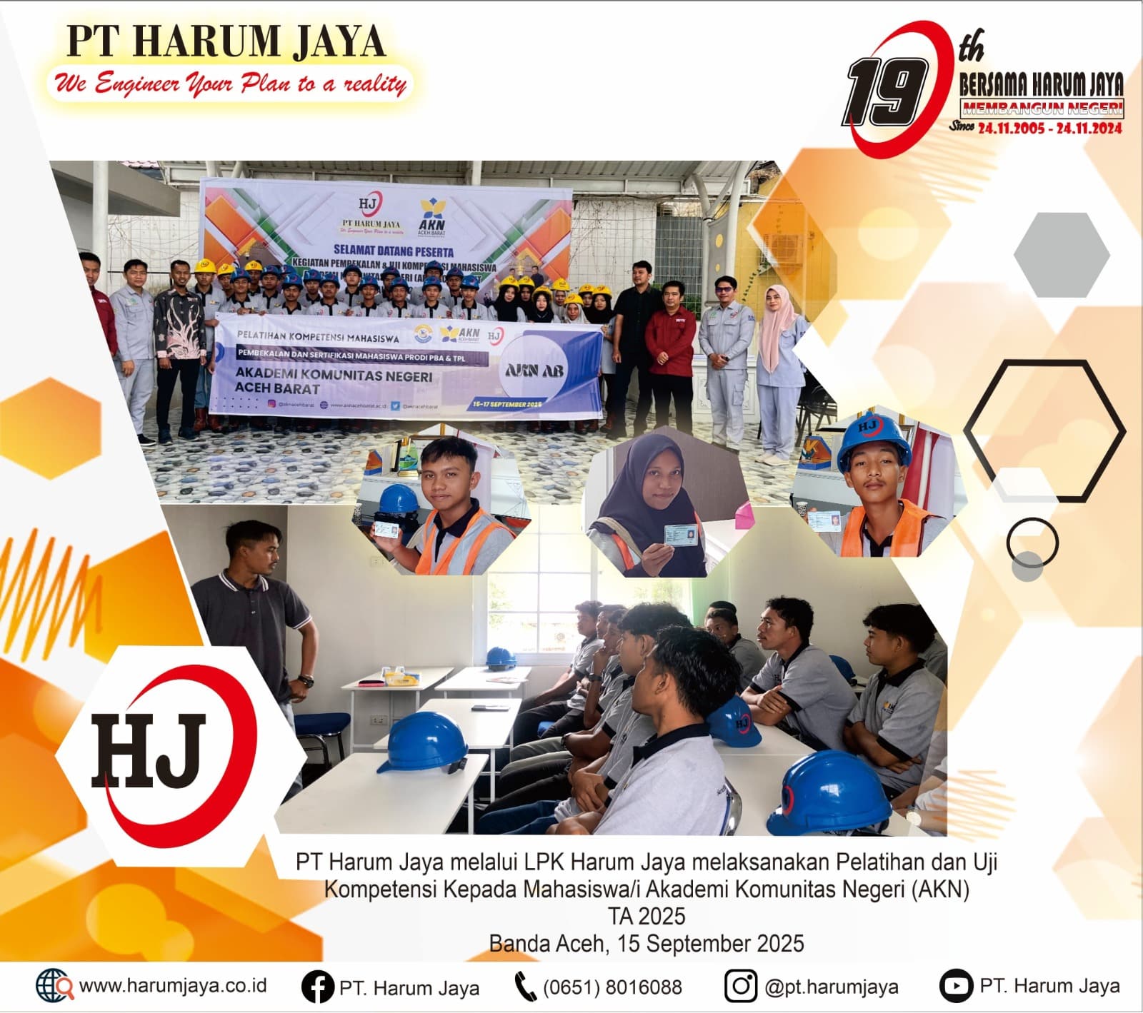 Raih Zero Accident 5 Tahun Berturut-turut, PT. Harum Jaya Bagikan Ilmu Keselamatan Lewat LPK Harum Jaya